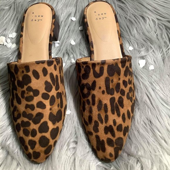 A New Day Shoes - Women's Codi Leopard Print Mules - A New Day Leopa